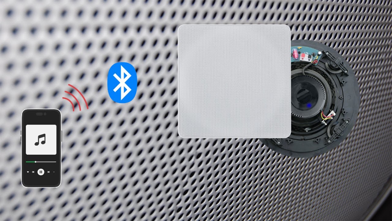 Bluetooth reproduktory do stropu Dexon RP 110 a zesilovač  JPM 2021