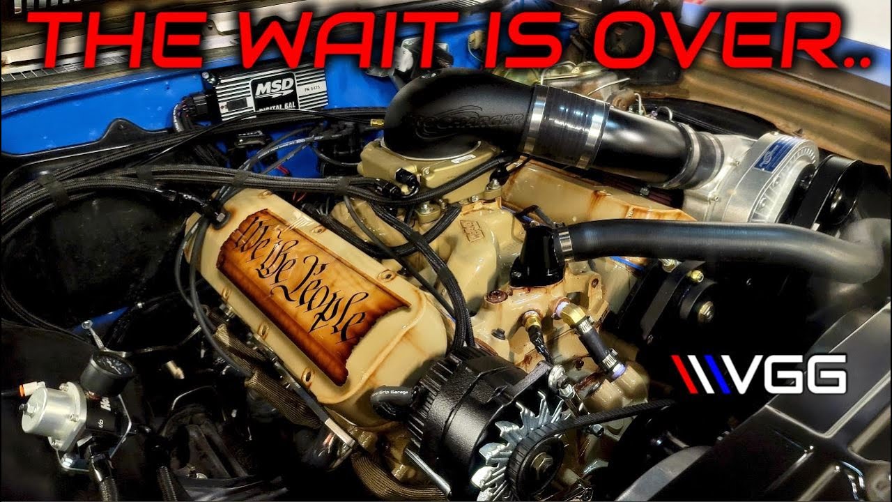 Independence Chevelle - Procharged Holley Big Block FIRST START!