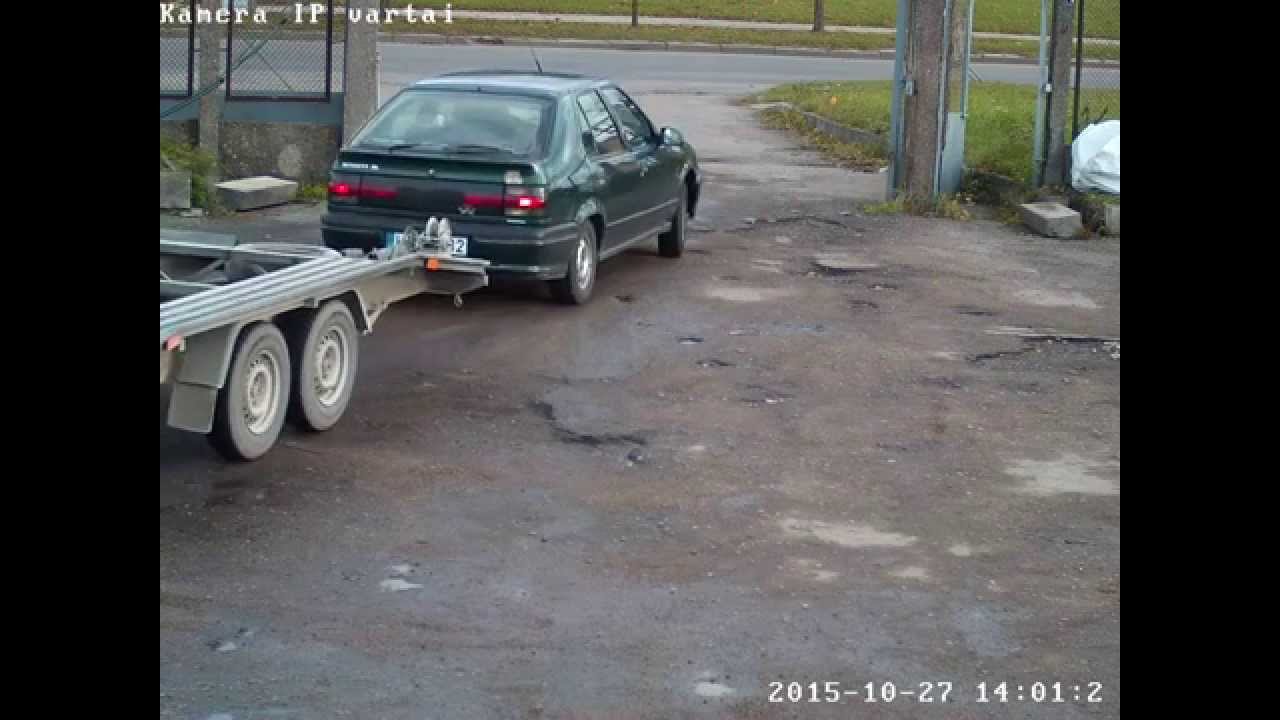 Pavogta priekaba-tralas panevezyje