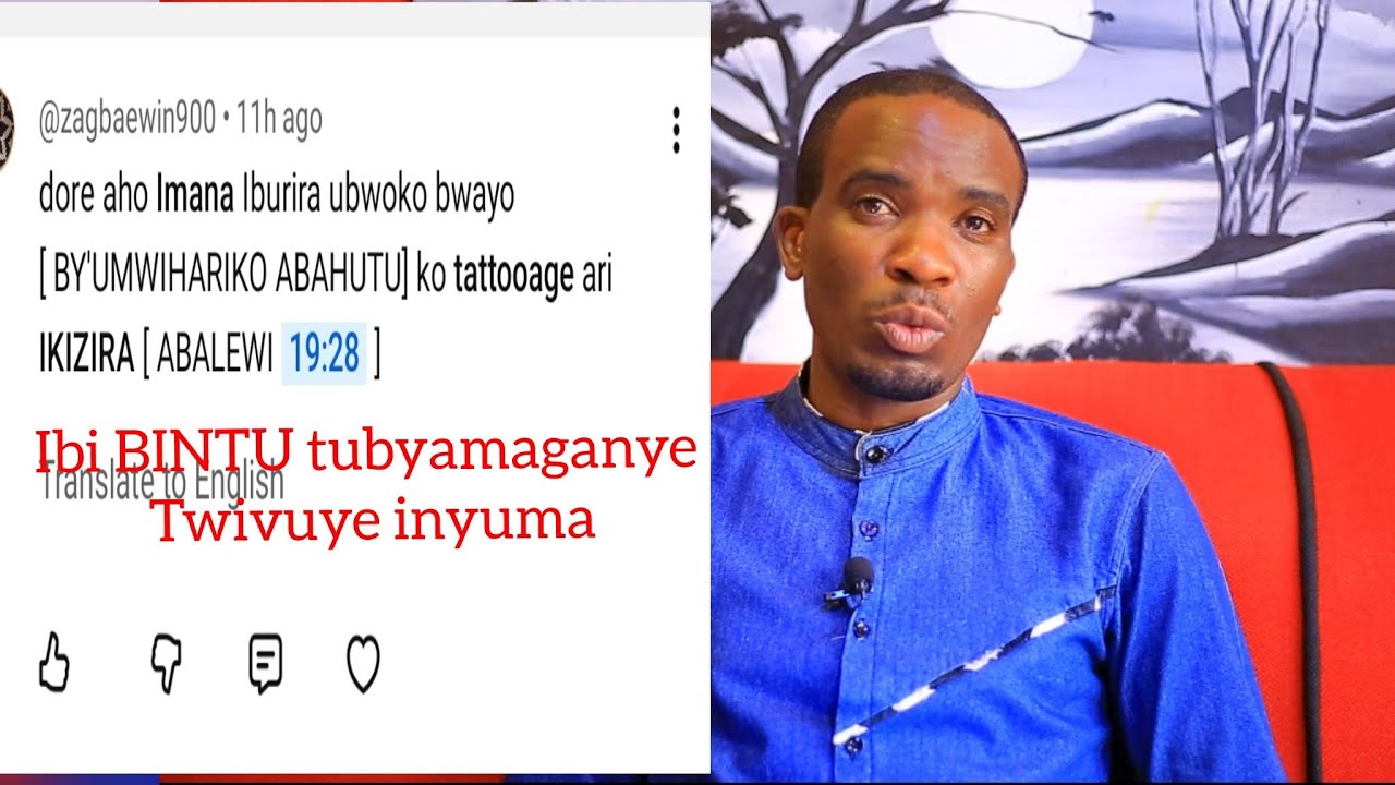 UYU MUNTU RWOSE MUMUSOBANURIRE KO IBIBINTU ATAEIBYO 