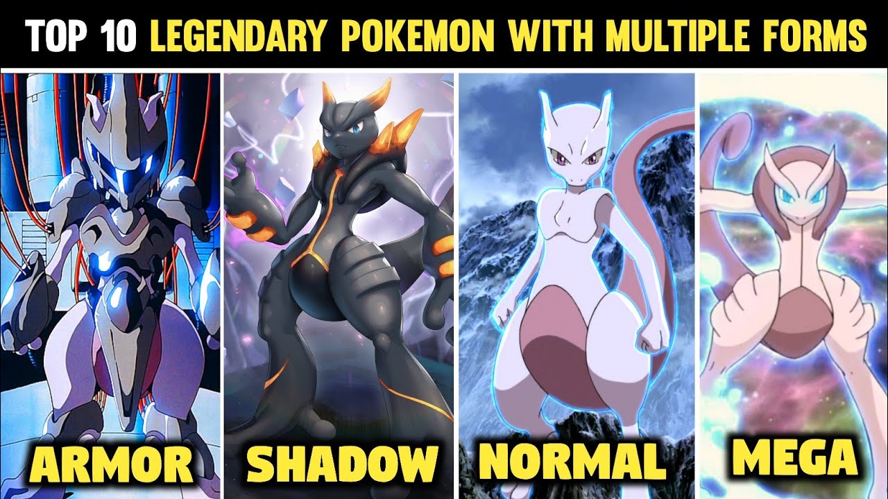 Top 10 Legendary Pokemon With Multiple Forms | Legendary Pokemon With Different Forms | Hindi |