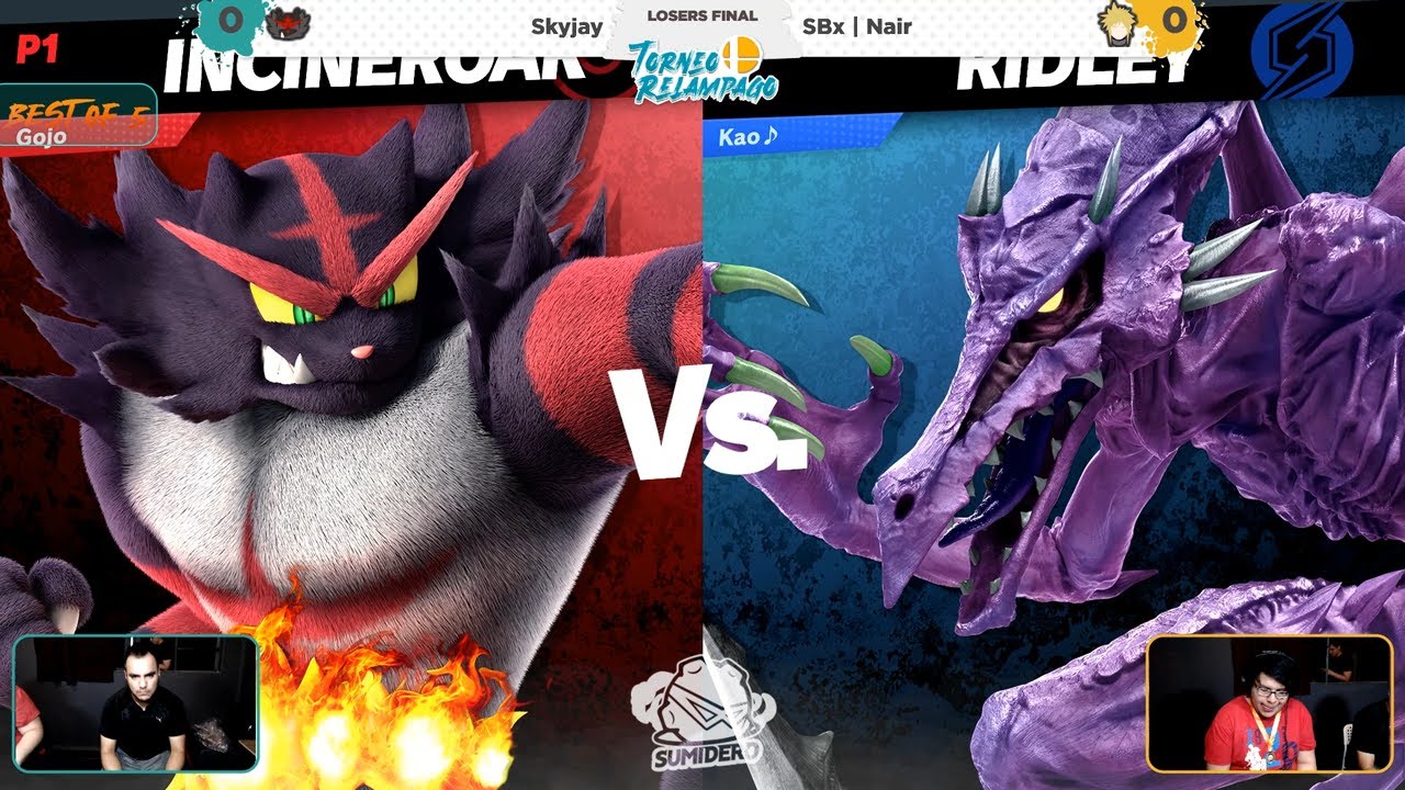 Skyjay (Incineroar) vs Nair (Ridley) - Losers Final Mensual Relampago 03