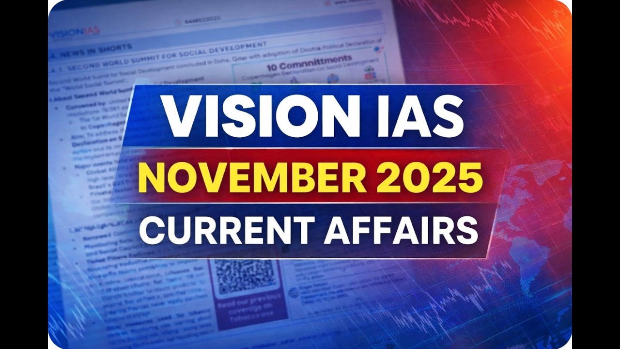 News in Shorts | Social Issues | Vision IAS | Current Affairs | November 2025