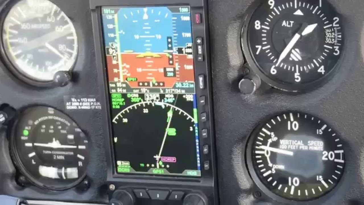 aspen efd1000 pro with garmin gns430w doing RNAV approach at PHK