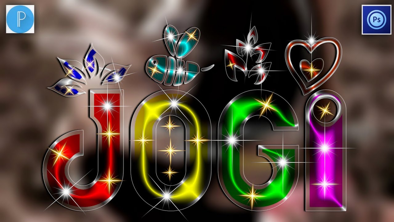 Multi Color Glass font editing on  Pixellab Ps cc touch Glass Font editing kese kare-Zarraq Creation