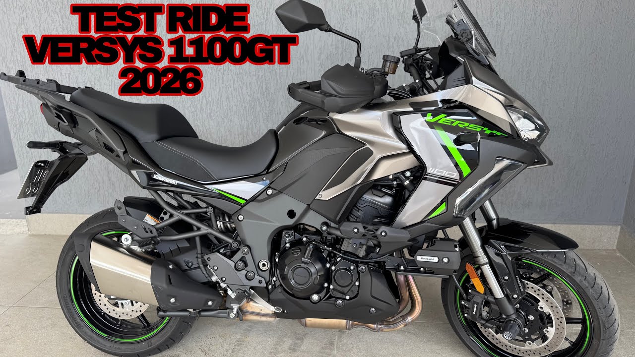 TEST RIDE NOVA KAWASAKI VERSYS 1100 GT 2026 - MELHOR GRAN TURISMO DA ATUALIDADE? MOTOR MAIS POTENTE
