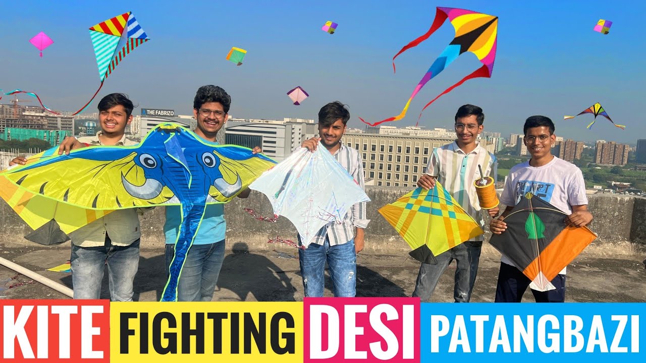 Full Fun🤣Kite Fighting 😍 Competition Cutting Kites 🔥 2023 Desi Kite Flying