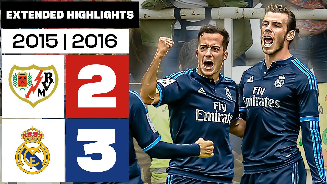 RAYO VALLECANO 2-3 REAL MADRID 2015/16 | Resumen Ampliado