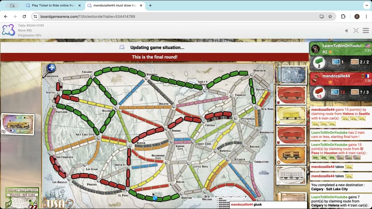 How To Win At Board Games Again and Again (Ticket To Ride)