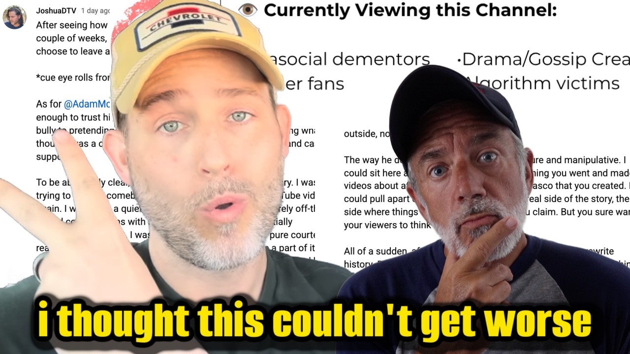 my response to josh evans 67 paragraph post it note non apology coming for adam & gavin