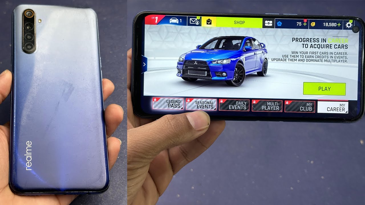 Realme 6 Asphalt 9 Legends Test in 2023 - Gaming Review of Realme 6 in 2023