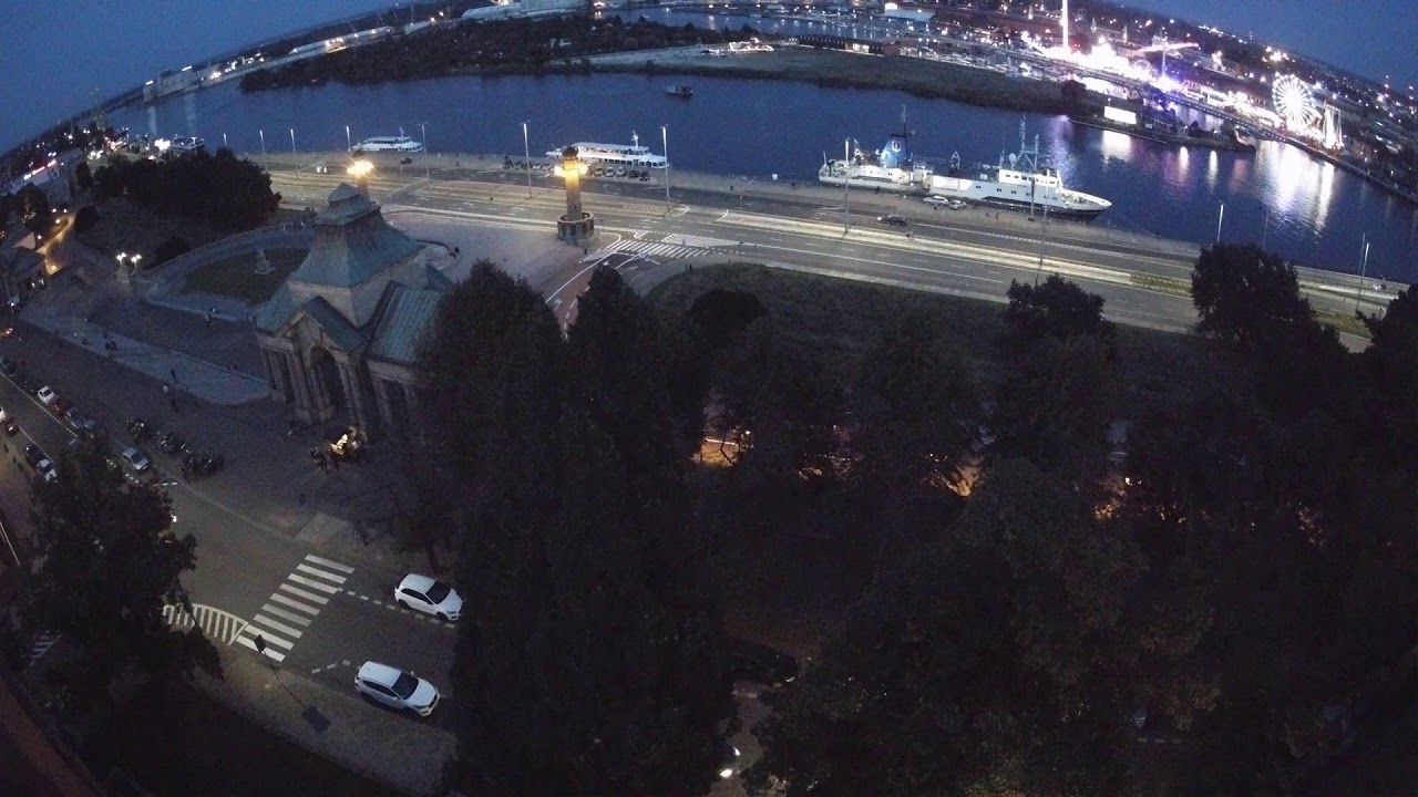 Szczecin kamera na żywo, Wały Chrobrego 4k