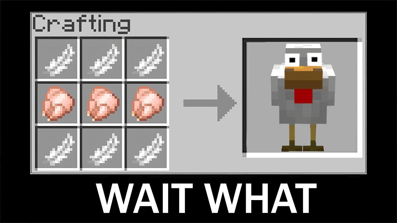 WAIT WHAT - Minecraft part 12 (Crafting Chicken)