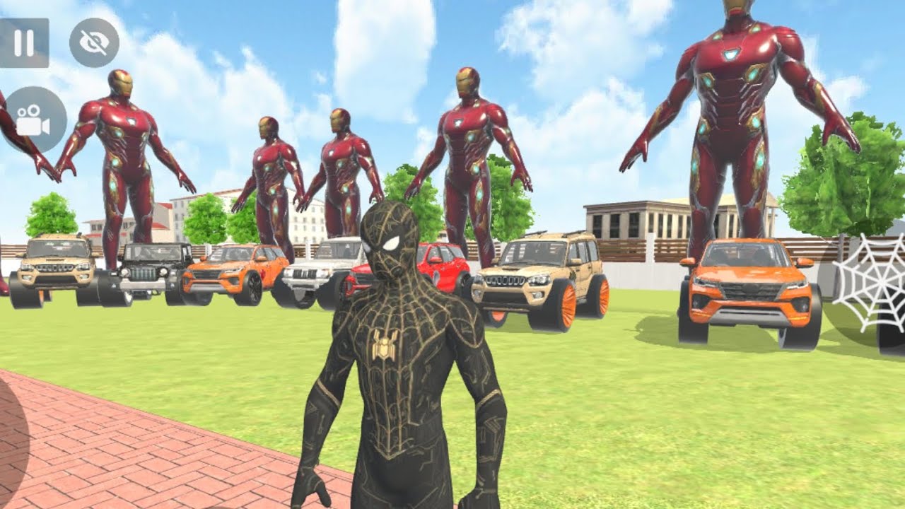 Spider man ageya iron man k city par . Or purchase dher sara car .#spiderman 