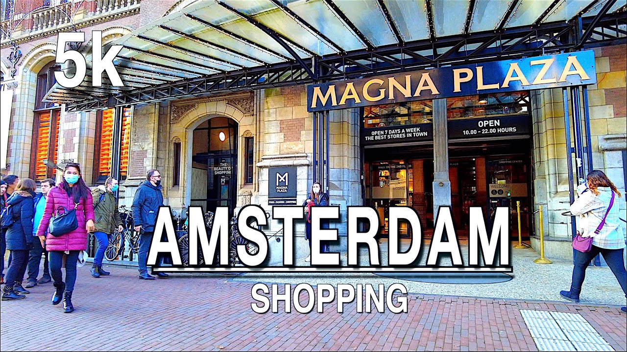 【5k】Amsterdam Netherlands 🇳🇱 Magna Plaza Shopping Mall Tour  | 5k 60| UHD (ASMR) Amsterdam Sounds