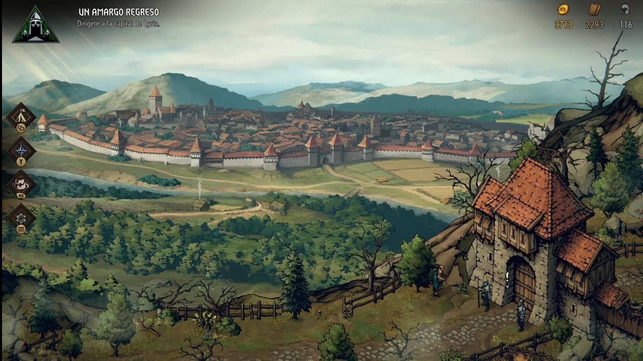 Caminando en Thronebreaker: The Witcher Tales (Afueras De La Ciudad De LYRIA) No Commentary 