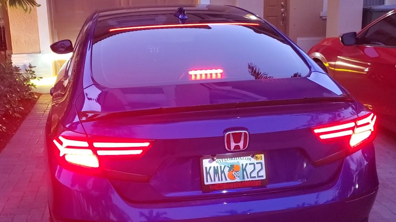 Third/Forth Brake LED Bar Light on Honda Accord 2018-2019