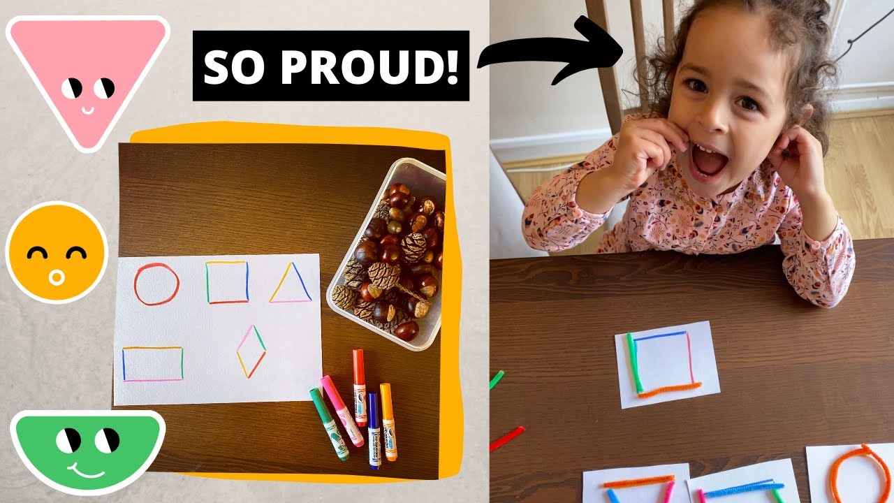 Preschool at Home: 5 Toddler Activities to learn the Shapes