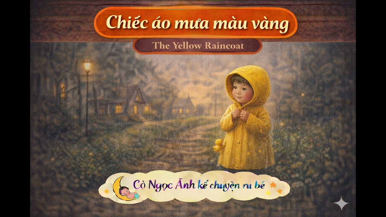 Chiếc áo mưa màu vàng | Cô Ngọc Ánh kể chuyện ru bé | Học tiếng Việt qua chuyện.