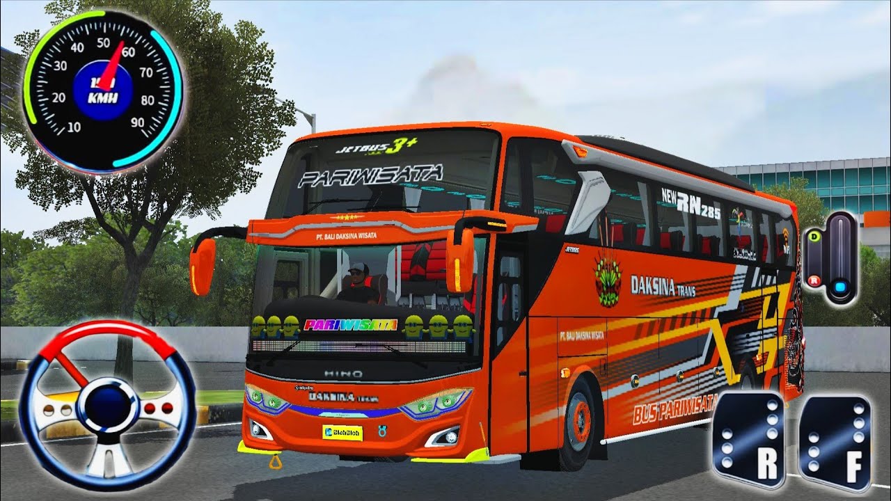 Bus simulator Indonesia 2026 - HINO JETBUS3 MINION | City Bus Driving 3D | Bus Game Android Gameplay