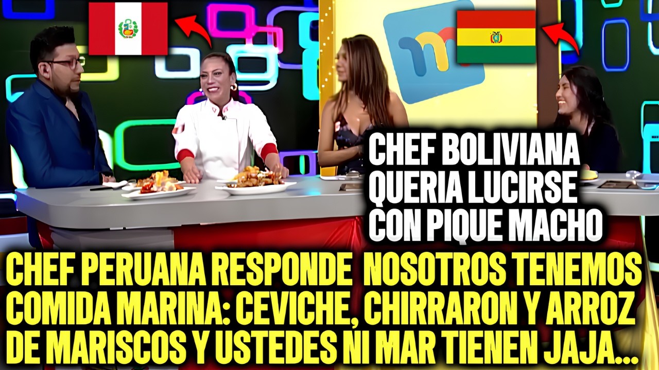 Chef peruana da C&Aacute;TEDRA en programa🇧🇴 boliviano con GASTRONOM&Iacute;A MARINA 🌊🇵🇪