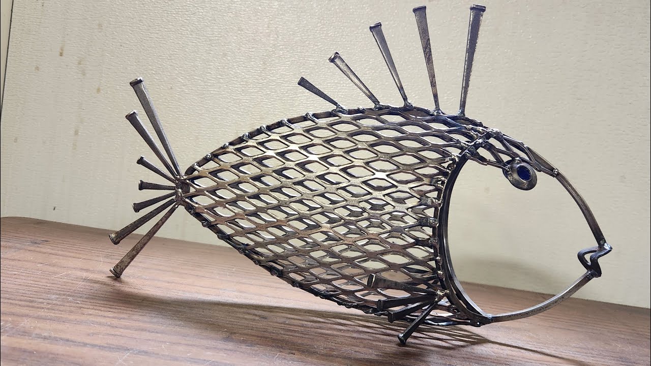 Diy steel fish sculpture