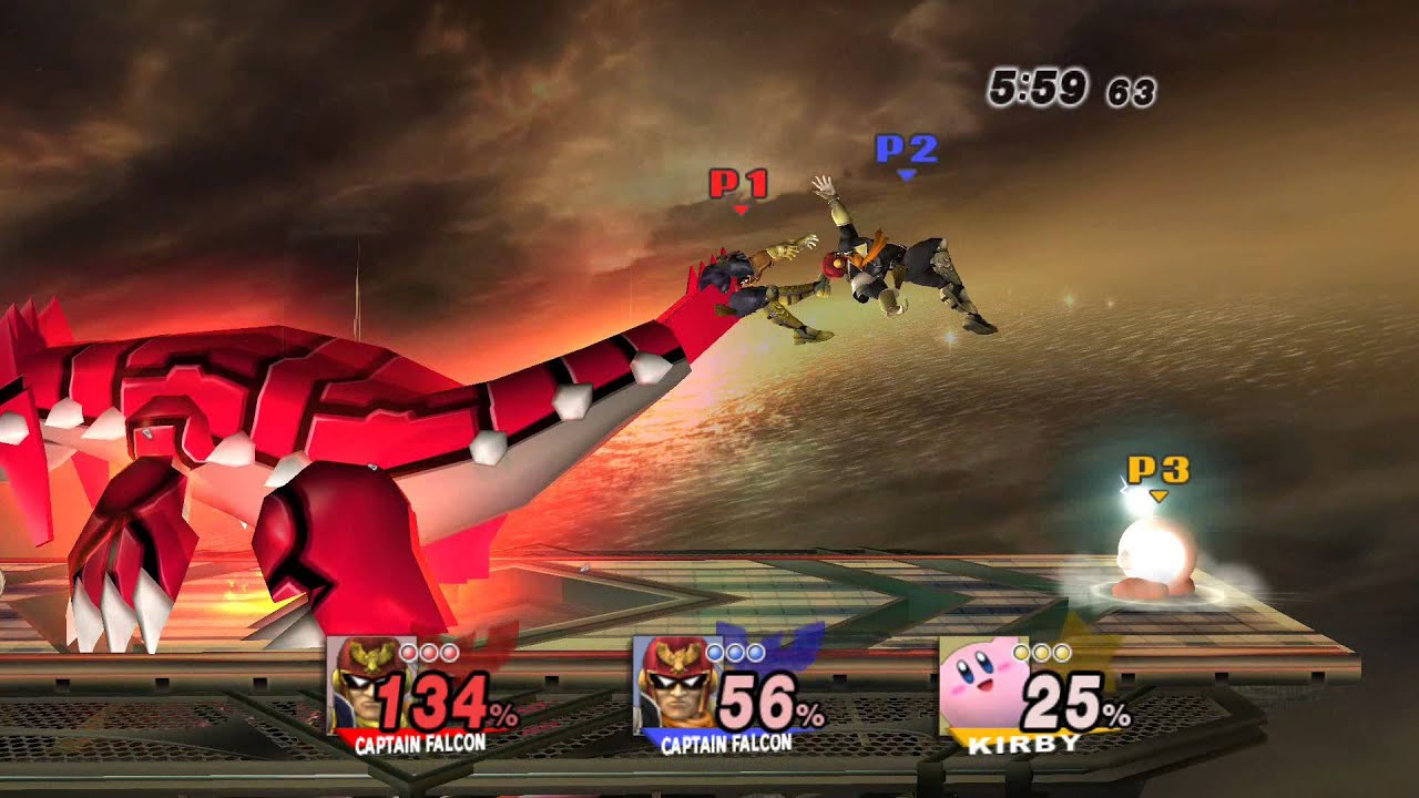 Super Smash Bros. Brawl: Final Destination 3 player match 60fps