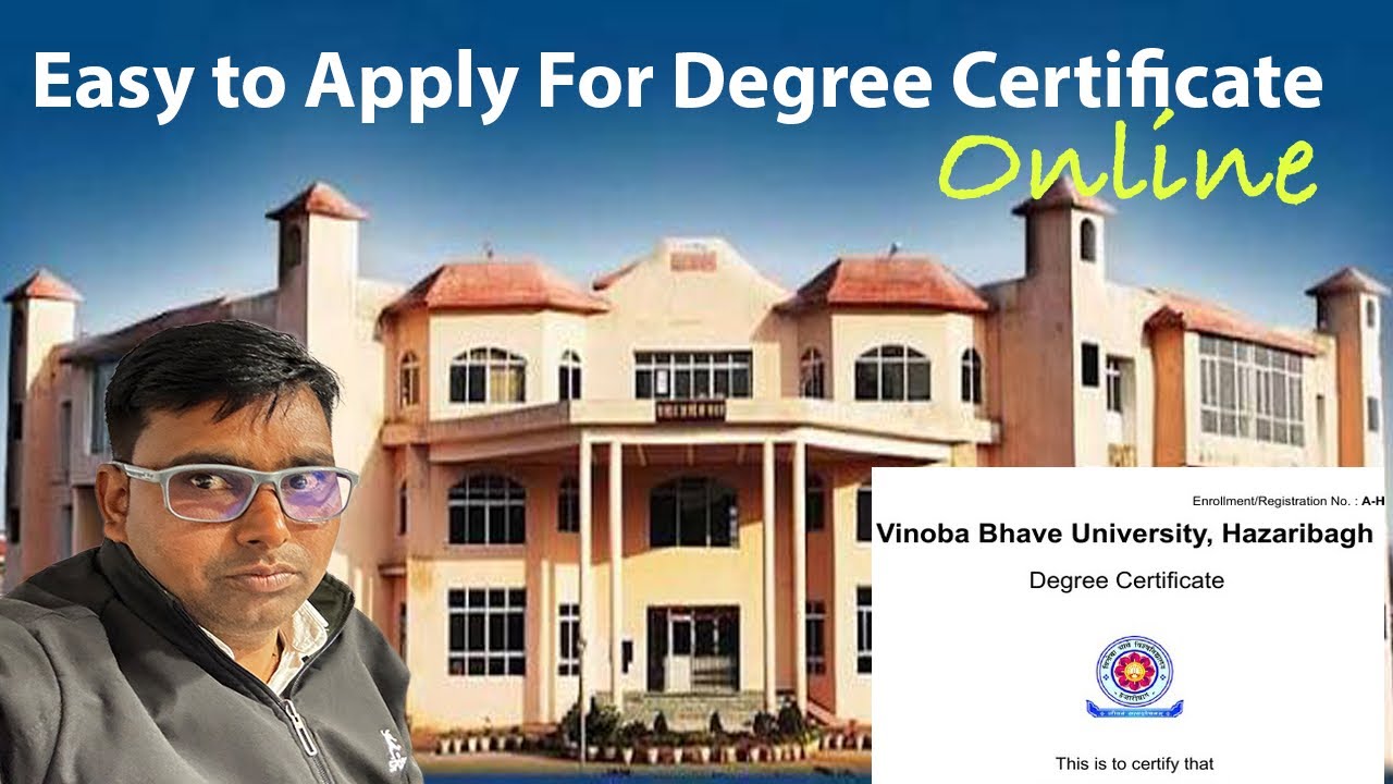 Apply For Degree Certificate Of VBU 