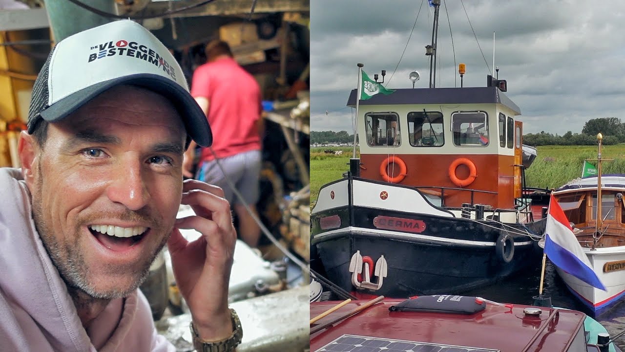 VAARTRIP AVONTUREN! INEENS ZITTEN MIJN PA EN IK IN EEN SMEERKUIL VAN EEN SLEEPBOOT! #44