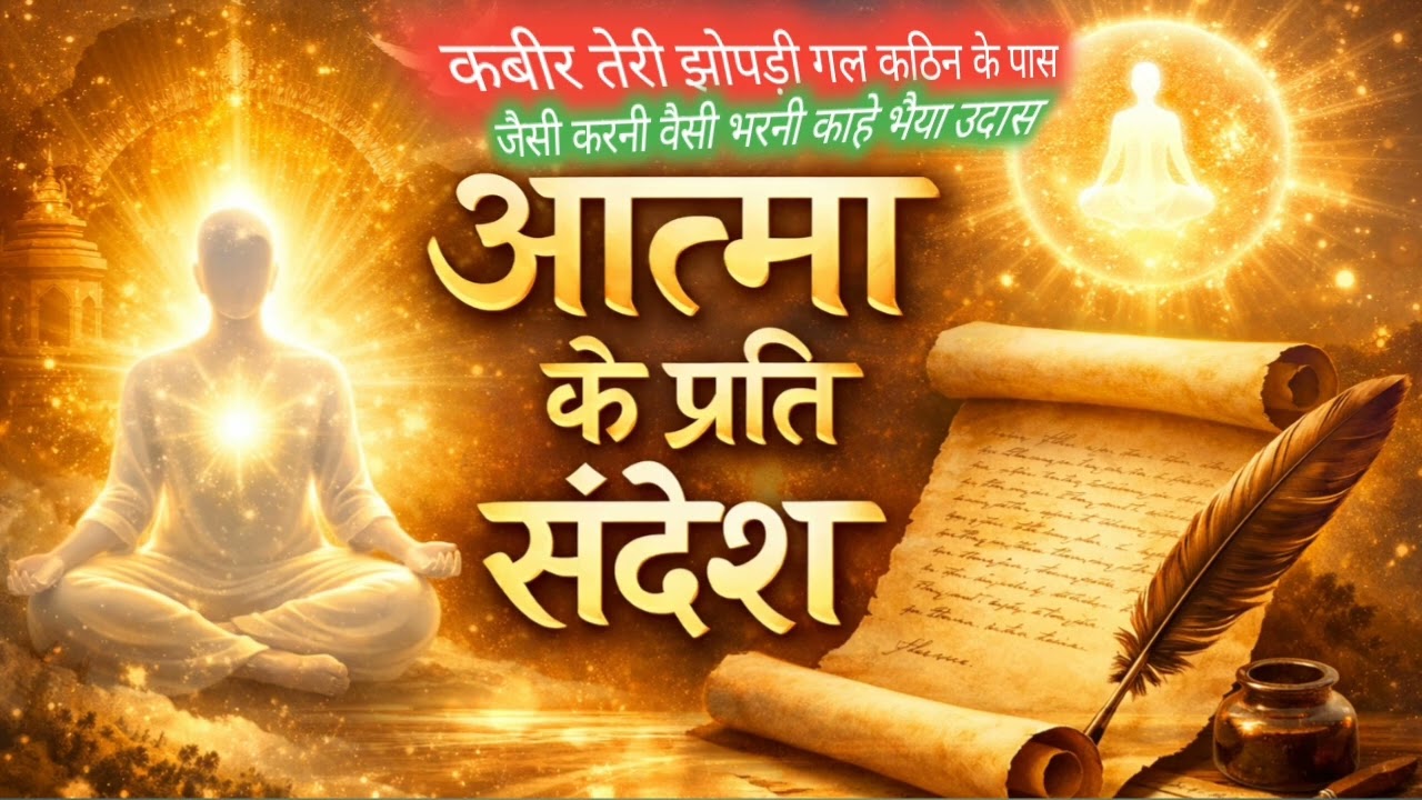 आत्मा के प्रति संदेश |कबीर तेरीझोपड़ी गर्ल कटिंगके पास जैसी करनी वैसीभरनी काहे भैया उदास