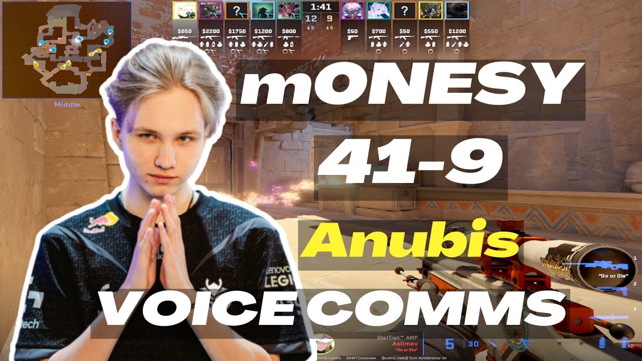 m0NESY (41-9) w/f0lya vs zont1x VOICE COMMS (Anubis) FACEIT Mar 25, 2024 | CS2 POV/demo