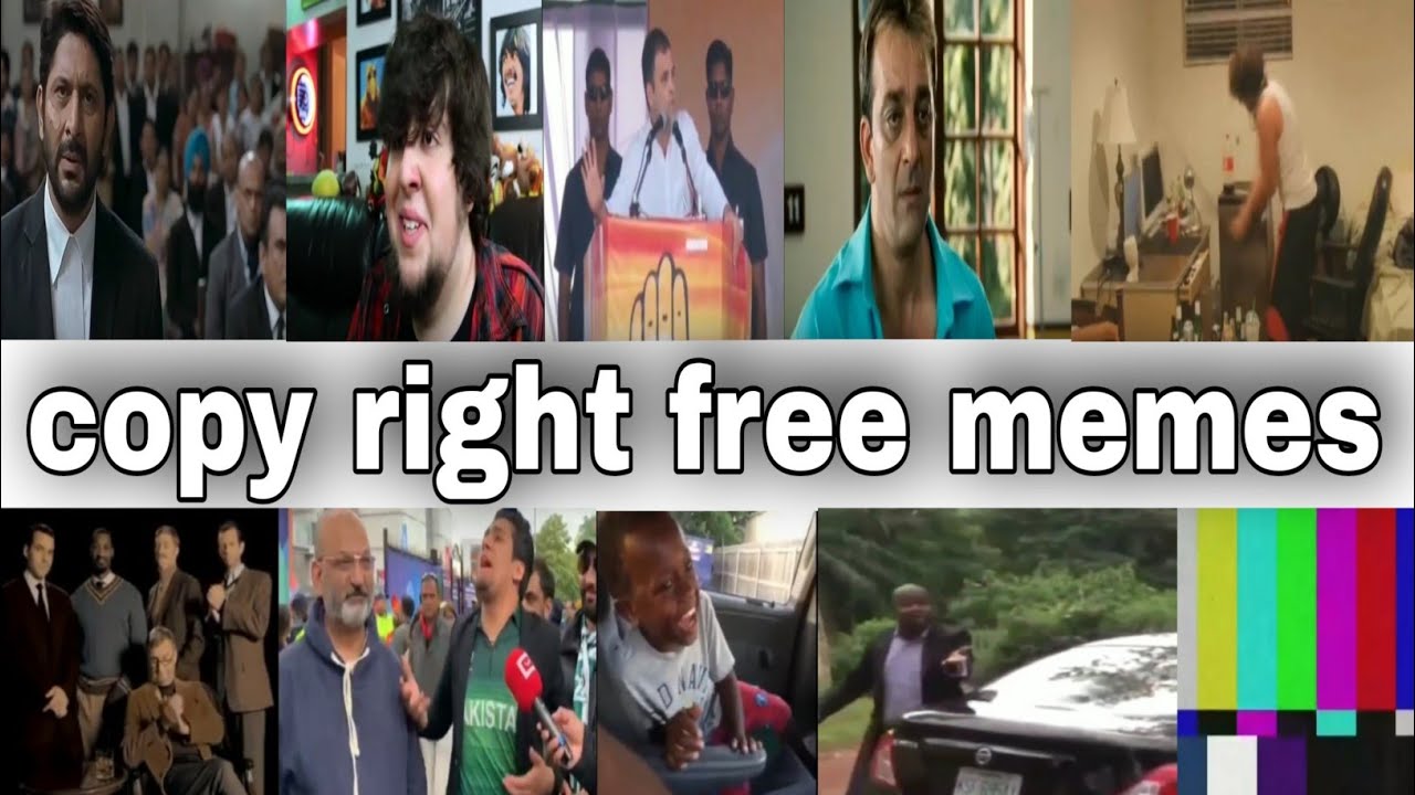 Copyright free memes for video editing || No copy right funny videos || free to use