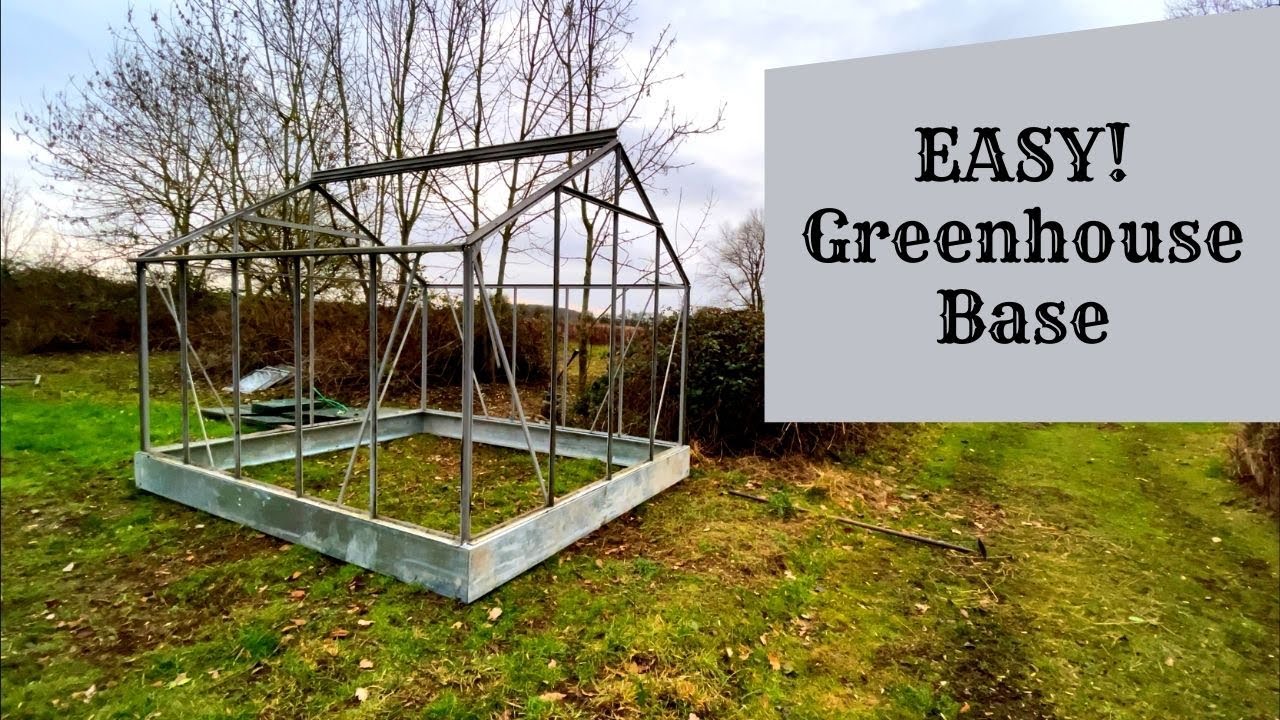 Building a Greenhouse! How to make a Greenhouse Base! Self Sufficient UK!