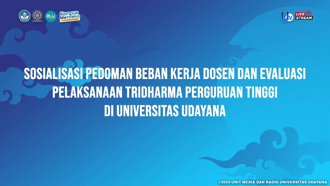 Sosialisasi Pedoman Beban Kerja Dosen Dan Evaluasi Pelaksanaan Tridharma Perguruan Tinggi Di Unud