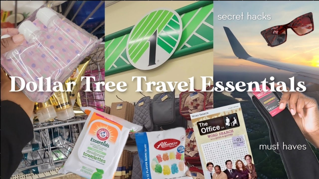 14 Travel Essentials from Dollar Tree | Things to pack for stress-free vacation +  hacks and tips