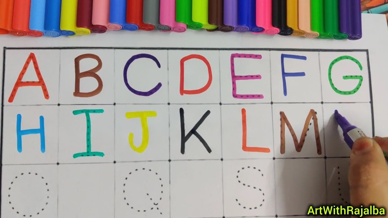 ABC Alphabet Tracing for Kids | Learn to Write A to Z Letters |A to Z Alphabet Tracing and Coloring 