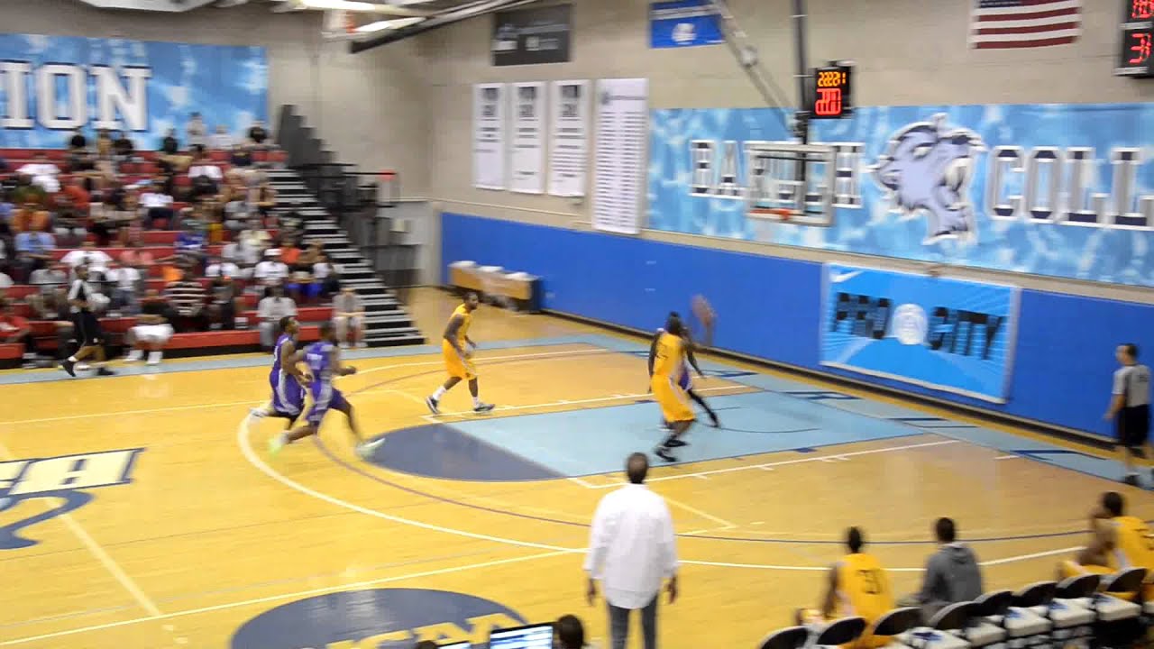 Ater Majok Blocks Justin Burrell's Filthy Dunk At 2012 NIKE PRO CITY