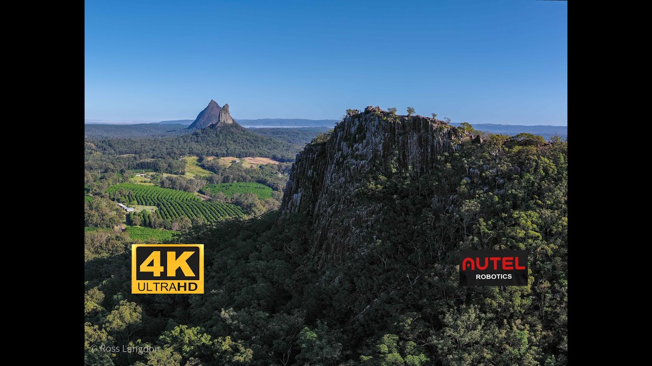 MOUNT NGUNGUN Glasshouse Mountains Australia - cinematic 4K