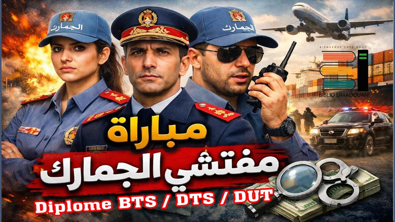 طريقة وشروط التسجيل في مباراة مفتشي الجمارك الدرجة الثالثة السلم 9 2026