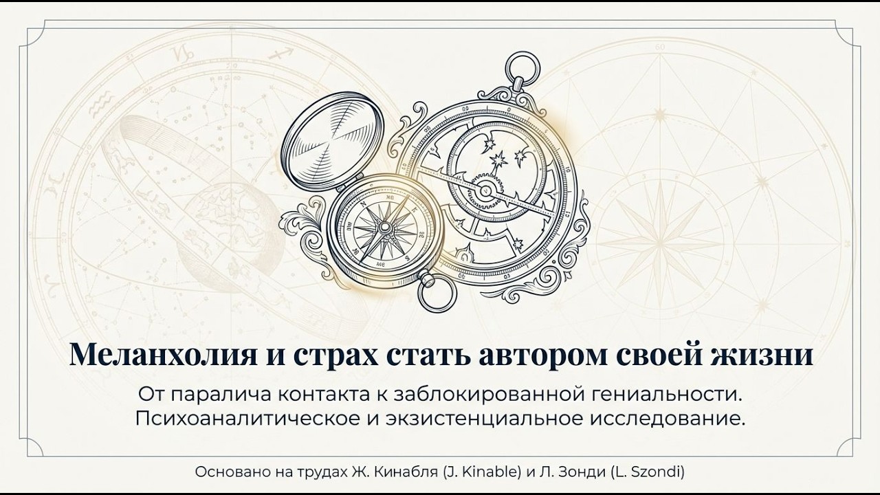 Меланхолия и страх стать автором своей жизни