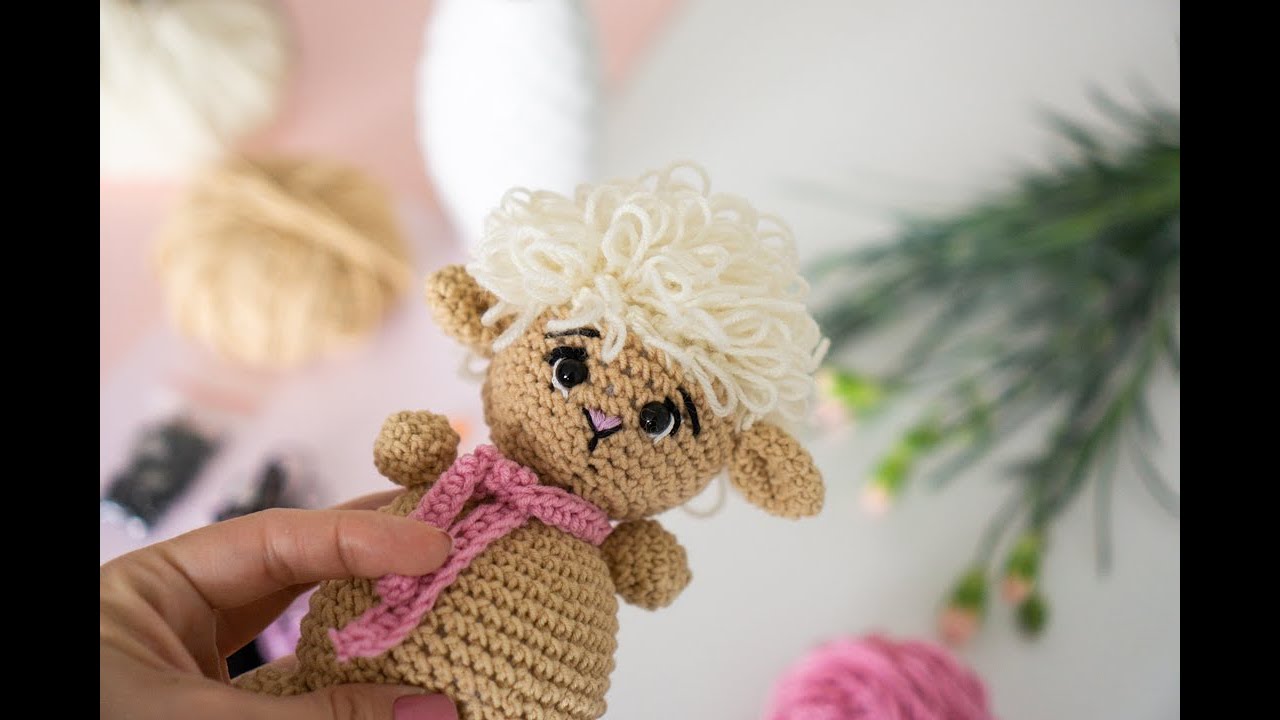 Jak zrobić owcę na szydełku - część pierwsza. Crochet sheep.