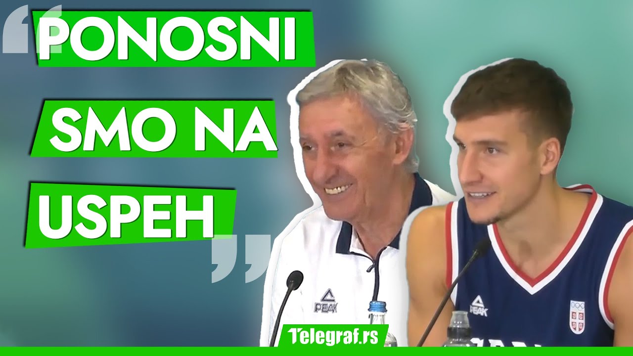 Konferencija Svetislava Pešića i Bogdana Bogdanovića posle osvojene bronze #reprezentacijasrbije