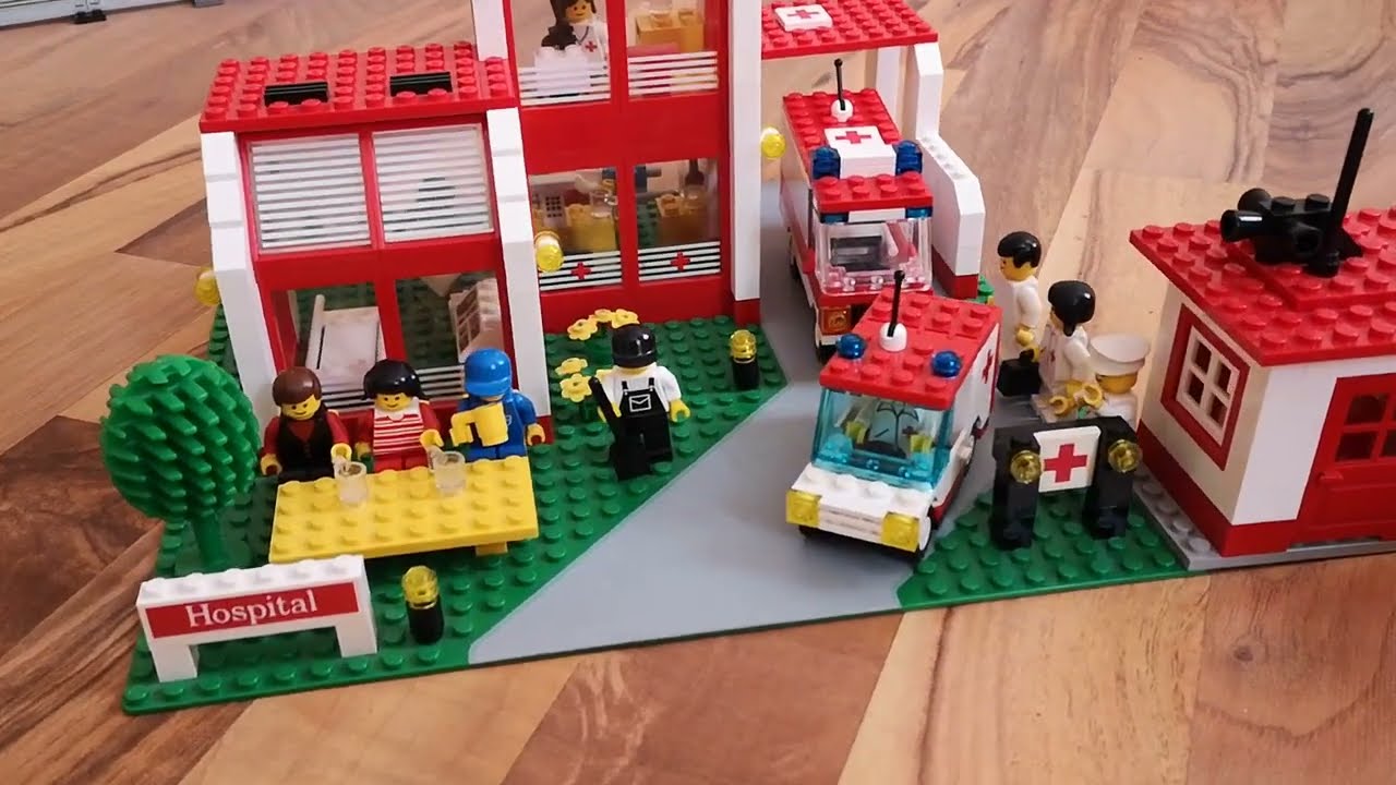 Lego town/ city: Lego 6380 Emergency Treatment Center (St. Mary's Hospital) and the sets 6688, 6523.