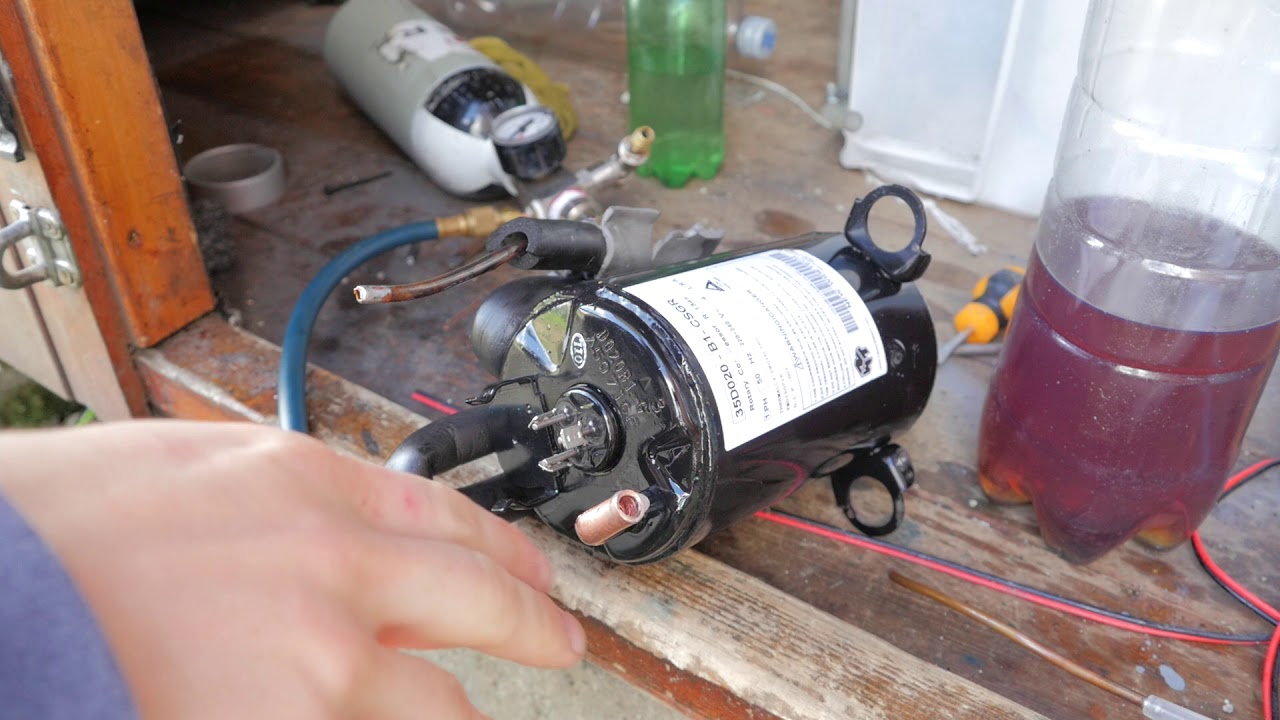 Rotary Compressor Oil Change Improved