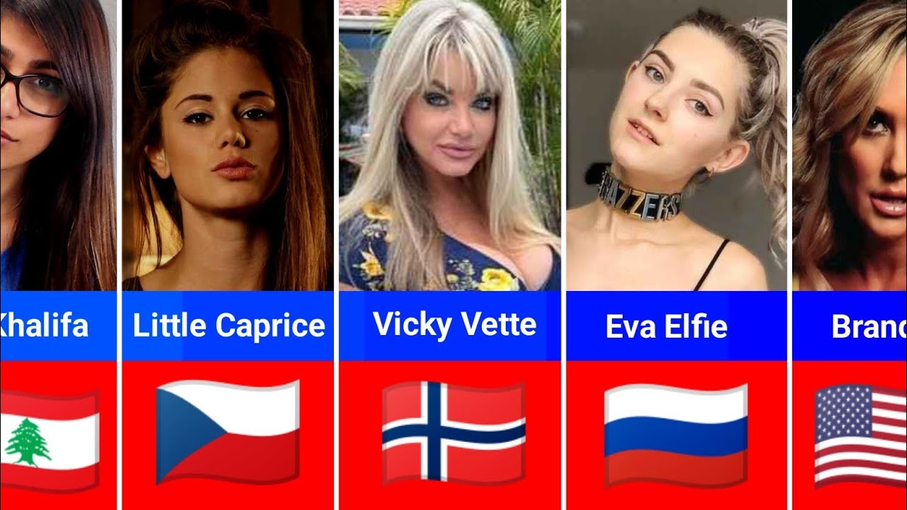 Most Beautiful P0rn Actresses From Different Countries