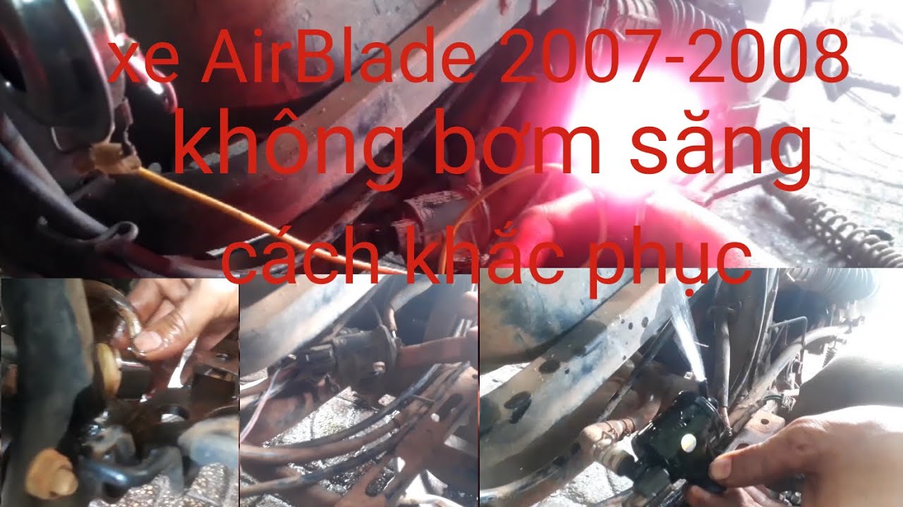 Xe Air Blade đời cũ không bơm xăng cách khắc phục