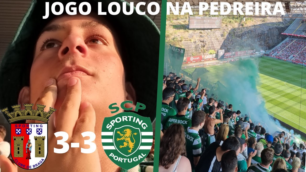 EMPATE A 3 EM JOGO FRENÉTICO NA PEDREIRA !! | VLOG BRAGA VS SPORTING | DUARTE CORREIA