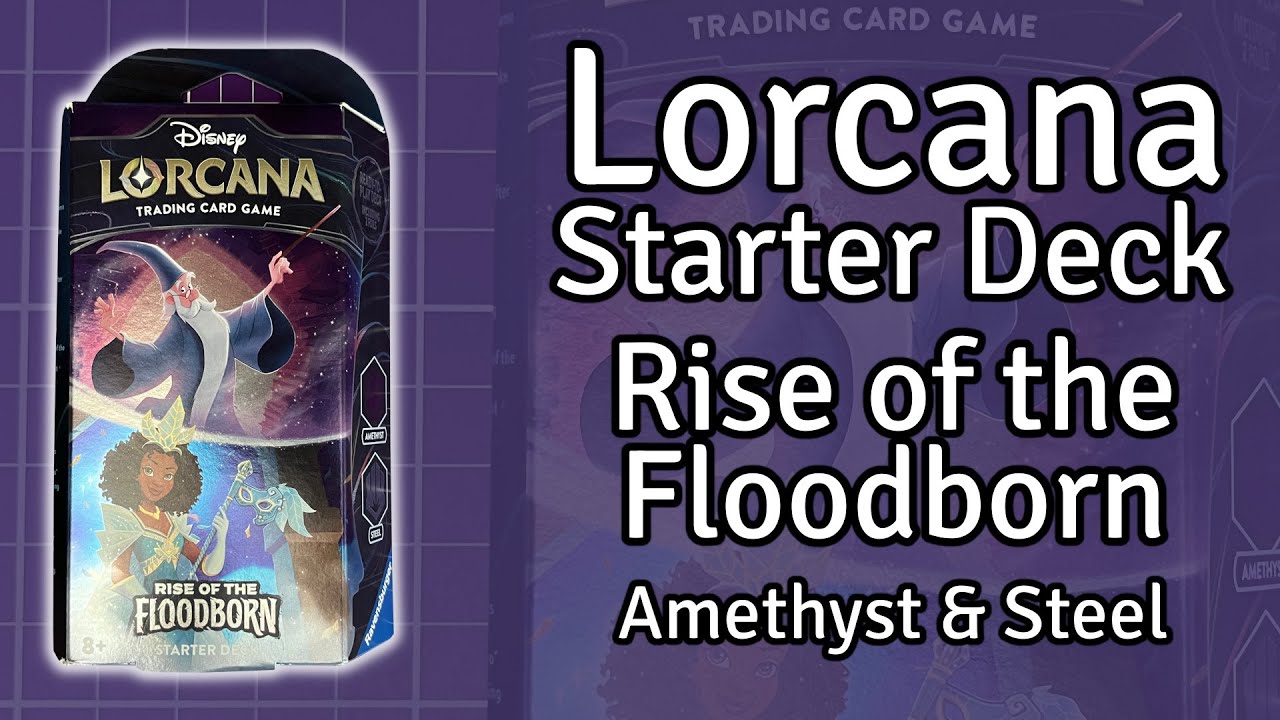 Lorcana | Starter Deck | Ride of the Floodborn | Amethyst & Steel