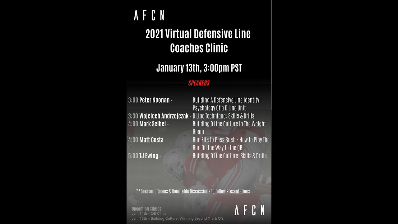 2021 AFCN Defensive Line Clinic