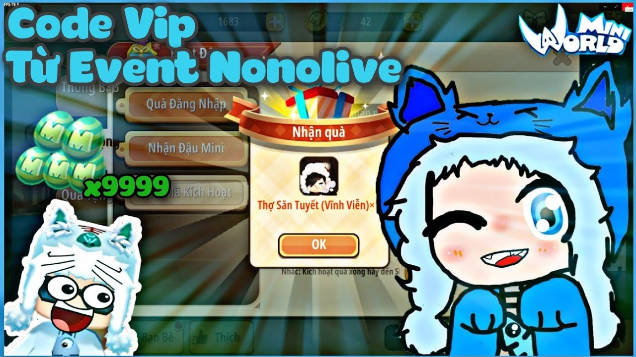 Mini World: Code cực vip từ event Nonolive v&agrave; c&aacute;i kết ti&ecirc;u đậu Mini xui xẻo || Meowpeo